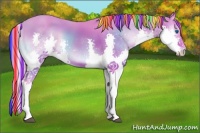 Horse Color:Painted Watercolor Brown Onyx Splash