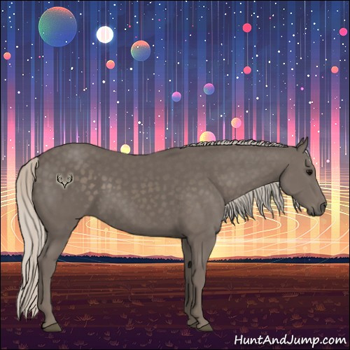 Horse Color:Silver Black 
