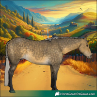 Horse Color:Silver Buckskin Dun 