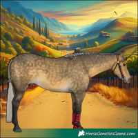 Horse Color:Silver Buckskin Dun 