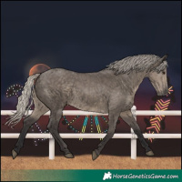 Horse Color:Silver Smoky Grullo 