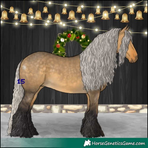 Horse Color:Silver Buckskin Dun 
