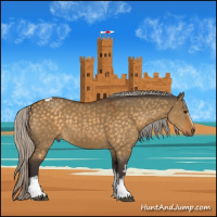 Horse Color:White Spotted Silver Buckskin Dun Tobiano 