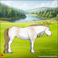 Horse Color:White Spotted Red Dun Roan 
