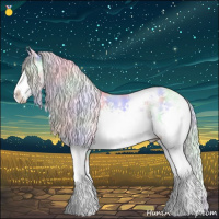 Horse Color:Nacre White Spotted Liver Red Onyx Chinchilla