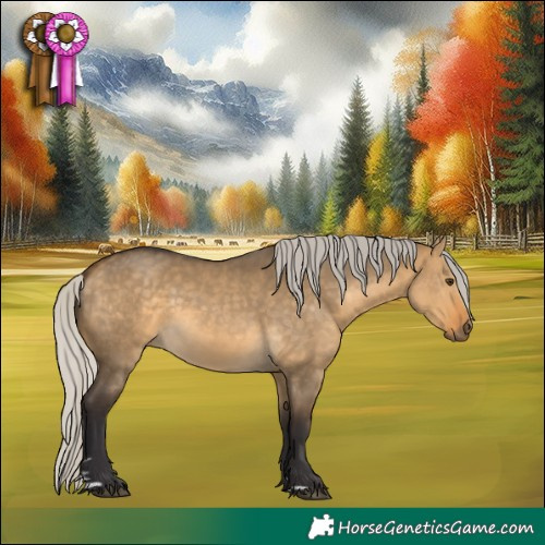 Horse Color:Silver Buckskin Dun