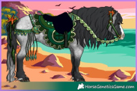 Horse Color:Blue Roan Splash 