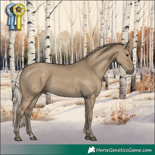 Horse Color:Silver Smoky Grullo