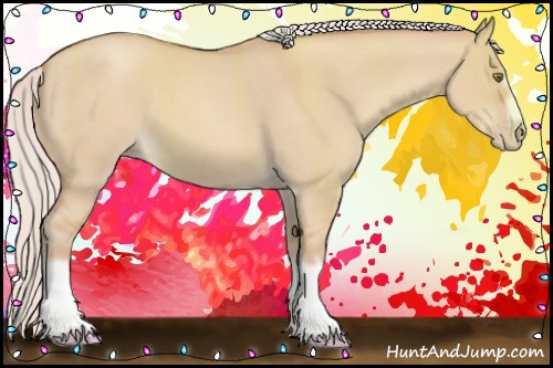 Horse Color:Silver Classic Champagne Dun Splash Frame