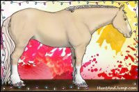 Horse Color:Silver Classic Champagne Dun Splash Frame 