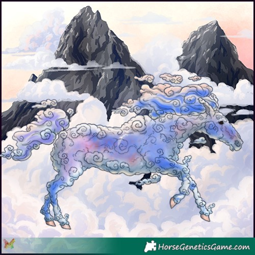 Horse Color:Watercolor Brown Tobiano 