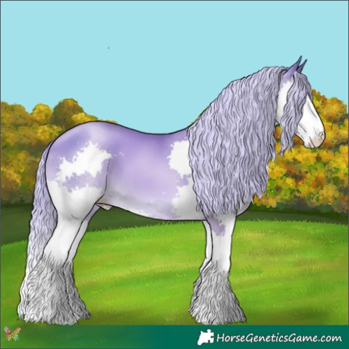 Horse Color:Watercolor Gold Cream Champagne Pearl Splash 
