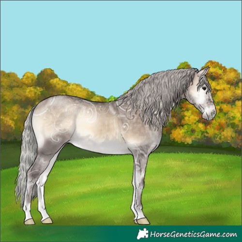 Horse Color:Silver Brown Ice Onyx 