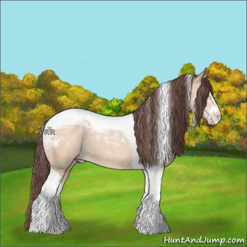 Horse Color:Amber Champagne Dun Sabino Tobiano 