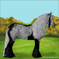 Horse Color:Void Silver Grullo Chinchilla Tobiano Brindle 
