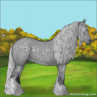Horse Color:Silver Grullo Chinchilla Tobiano 