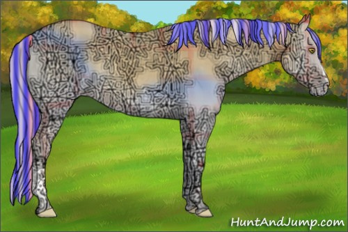 Horse Color:Painted Plaid  Gold Cream Champagne Ice Onyx 