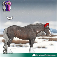 Horse Color:White Spotted Silver Brown Ice Splash 