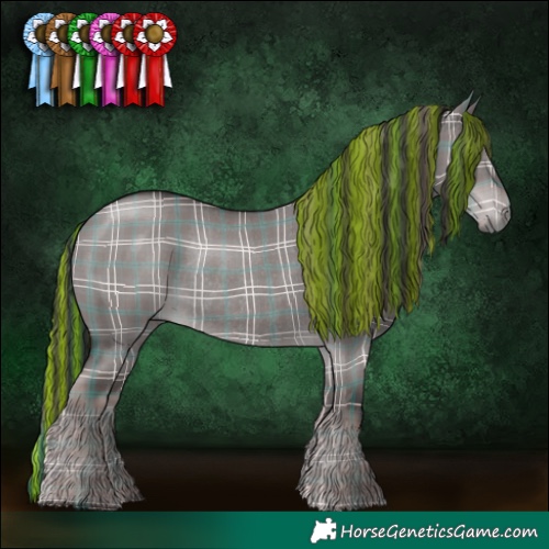 Horse Color:Platinum Painted Plaid  Liver Red Dun Rabicano 