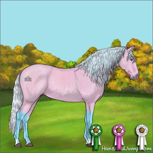 Horse Color:Watercolor Silver Buckskin Chinchilla 