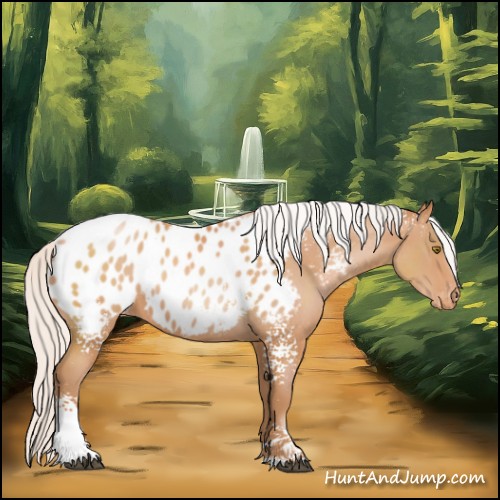 Horse Color:White Spotted Silver Brown Pearl Appaloosa 