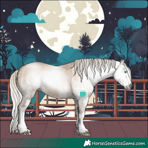 Horse Color:Gray White Spotted Silver Buckskin Pearl