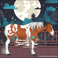 Horse Color:Bay Splash Tobiano Blanket 