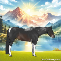 Horse Color:Brown Tobiano 