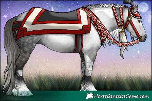 Horse Color:Gray Liver Chestnut Tobiano 