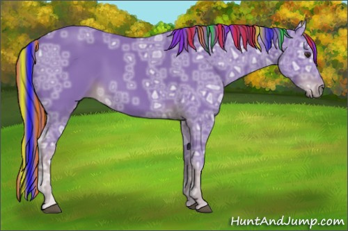 Horse Color:Painted Watercolor Liver Chestnut Ice
