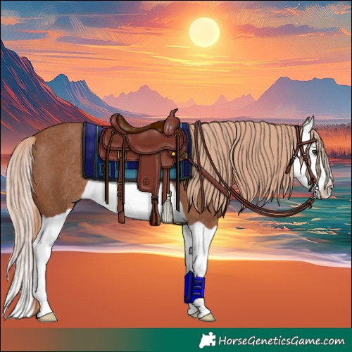 Horse Color:Chestnut Splash Rabicano