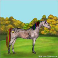 Horse Color:Void Painted Brown Ice Tobiano Varnish 