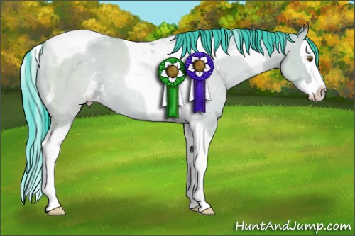 Horse Color:Watercolor Classic Champagne Dun Sabino Splash Tobiano 