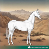 Horse Color:Chestnut Splash Snowcap