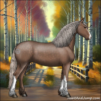 Horse Color:Silver Black 