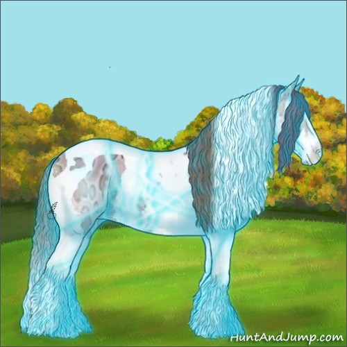 Horse Color:Thunderstruck Sable Champagne Ice Sabino Splash Tobiano 