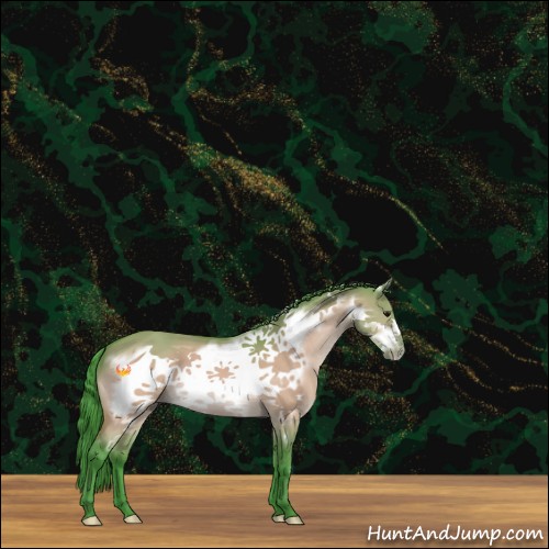 Horse Color:Watercolor Brown Dun Frame 