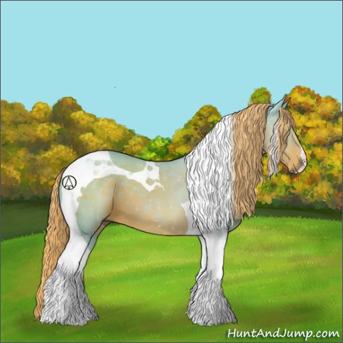 Horse Color:Watercolor Liver Chestnut Tobiano 