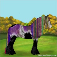 Horse Color:Platinum Painted White Spotted Liver Chestnut Tobiano 