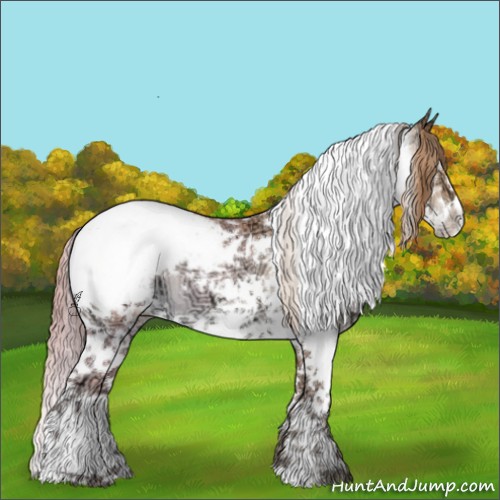 Horse Color:Brown Ice Snowdrop Pearl Sabino Tobiano Frame Snowcap 