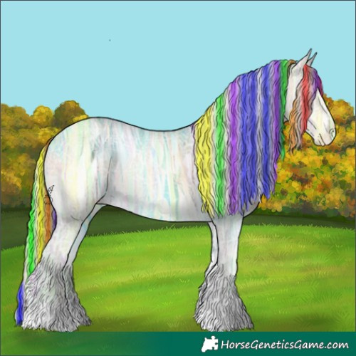 Horse Color:Painted Gold Cream Champagne Ice Onyx 