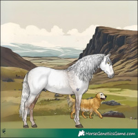 Horse Color:Gray Liver Red Dun Mushroom Tobiano 