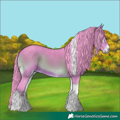 Horse Color:Watercolor Brown Onyx Tobiano 