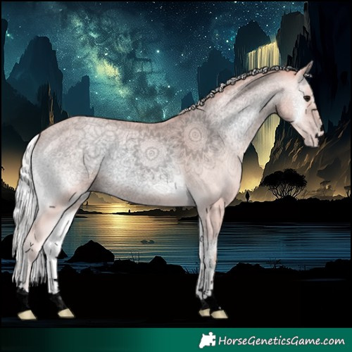 Horse Color:Void Platinum Silver Classic Champagne Onyx