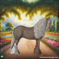 Horse Color:Silver Black 