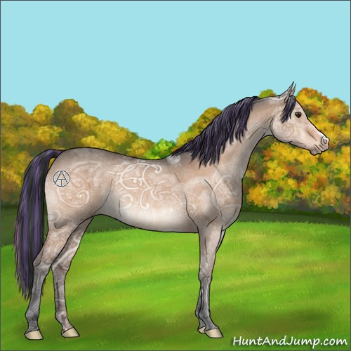Horse Color:Painted Brown Ice Dun
