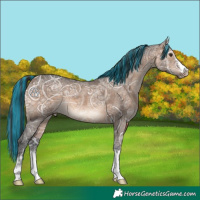 Horse Color:Painted Brown Ice Dun 