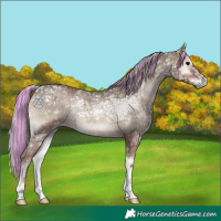 Horse Color:Painted Silver Blue Onyx Ice 
