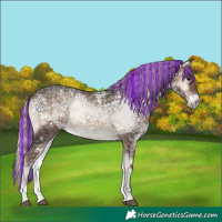Horse Color:Painted Silver Blue Onyx Ice 