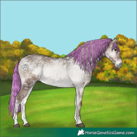 Horse Color:Painted Silver Blue Onyx Ice 